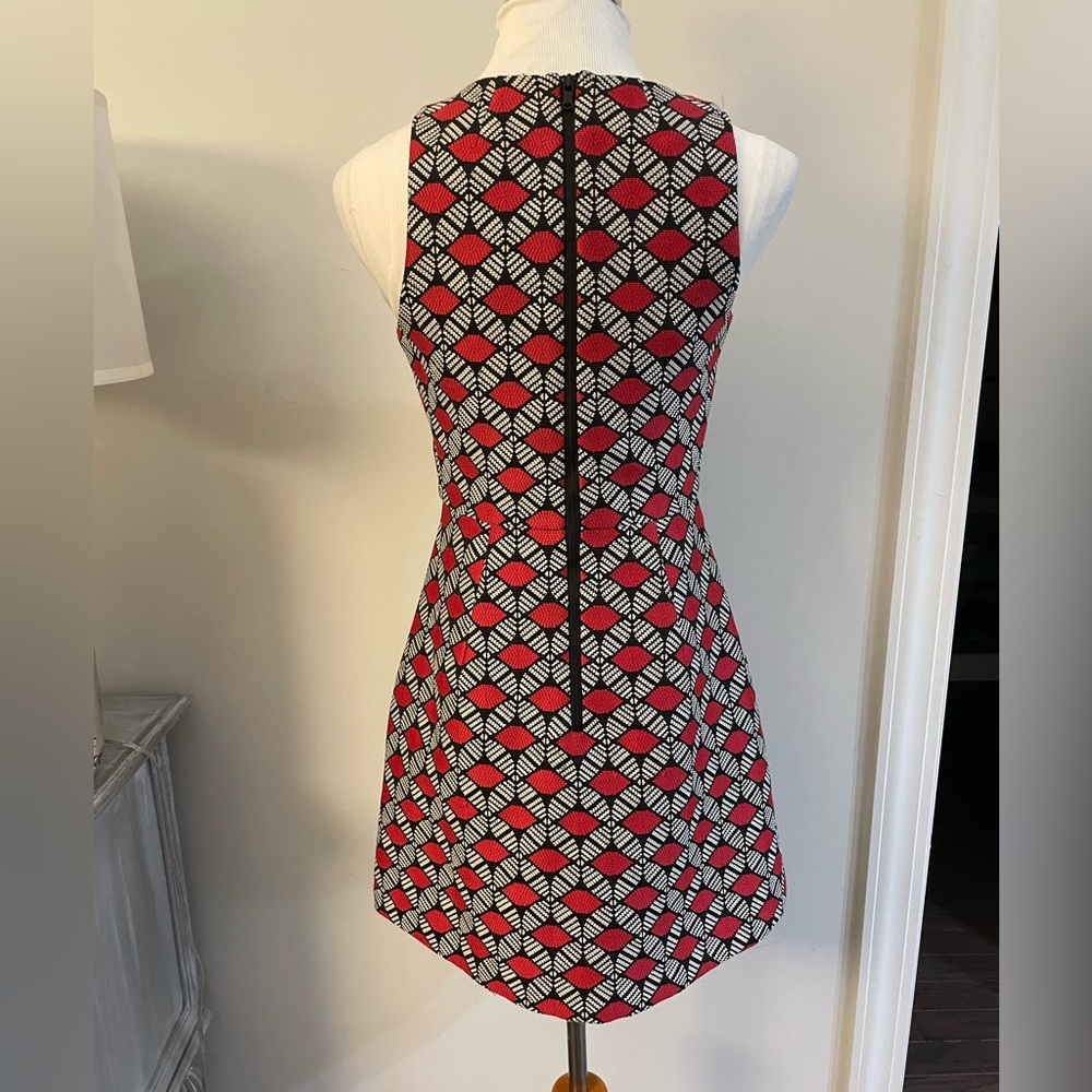 MILLY SLIM SHIFT DRESS POPPY SIZE 6 - Picture 8 of 15